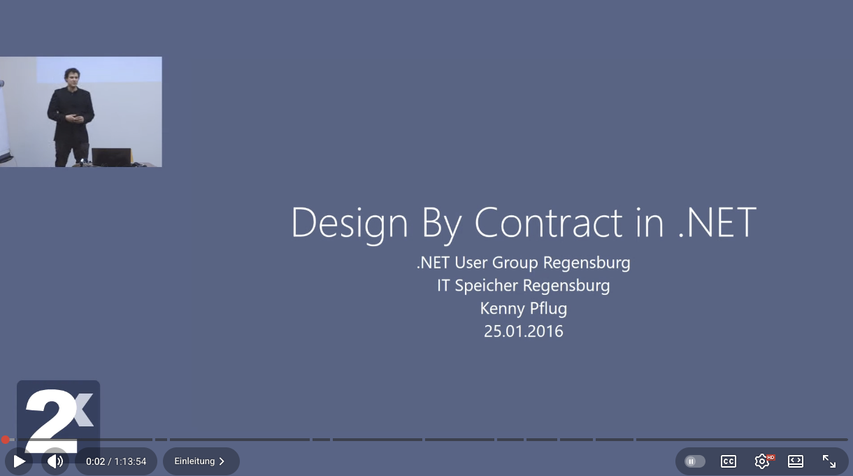 Design by Contract Video on YouTube