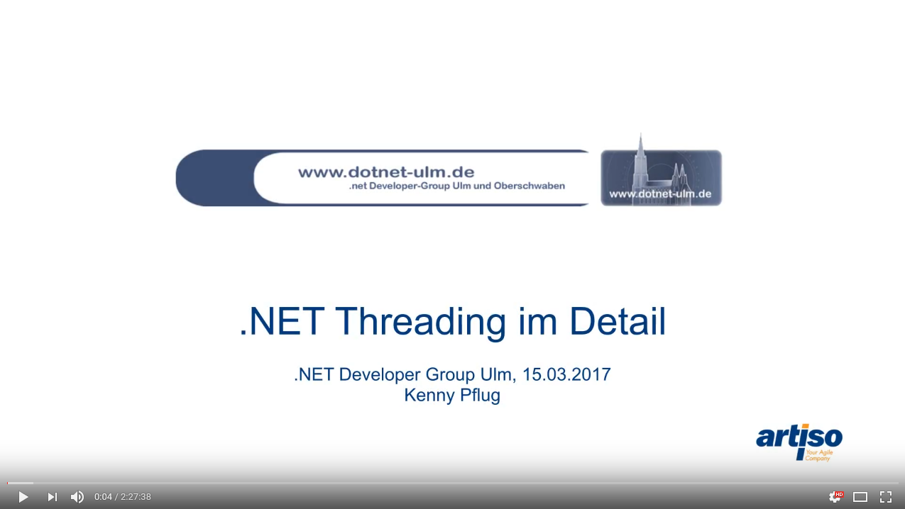 .NET Threading in Detail Video on YouTube