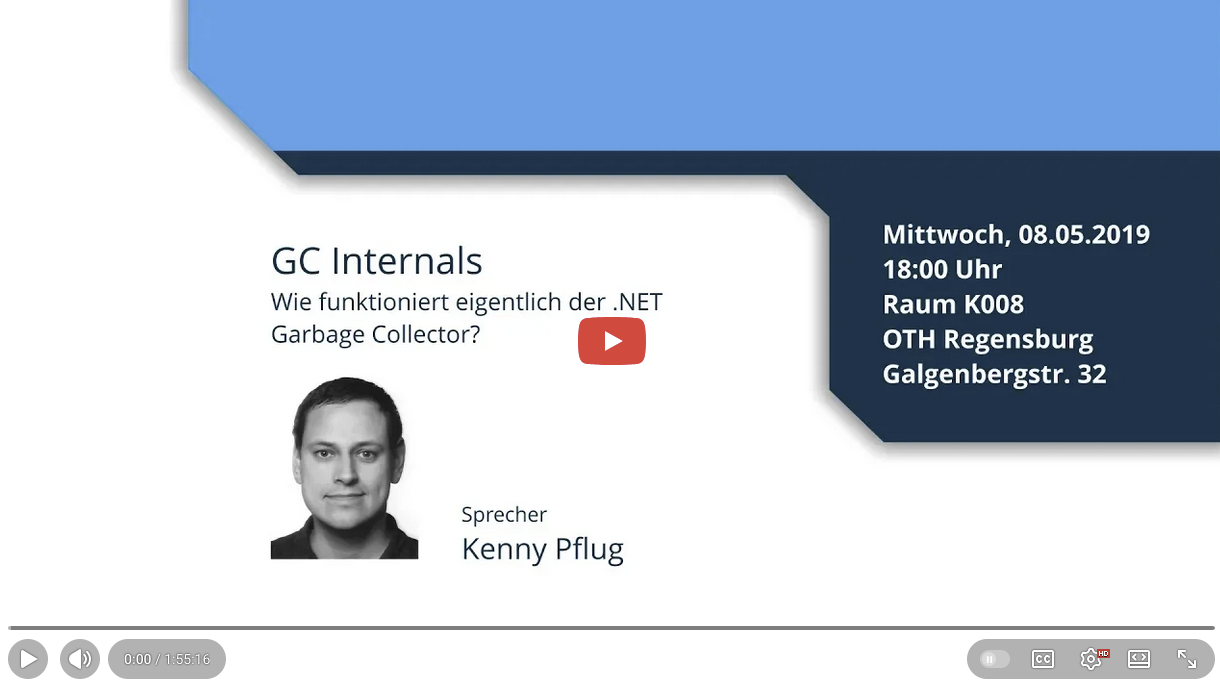 .NET Garbage Collector Internals Video on YouTube