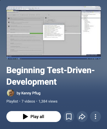 Watch Beginning Test-Driven Development on YouTube